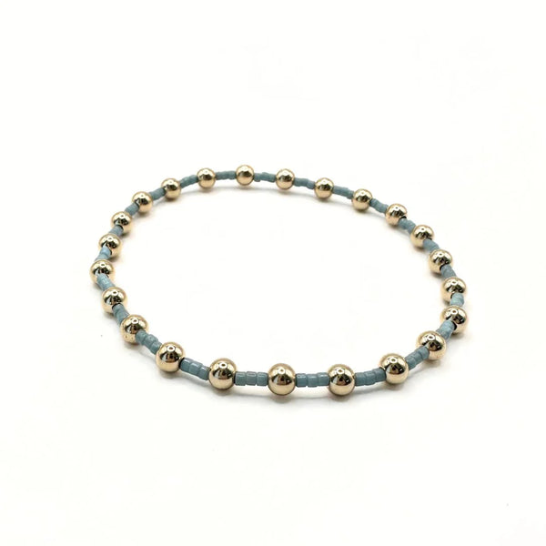 Erin Gray - 4mm Newport Gold-Filled Beaded Waterproof Bracelet Collection