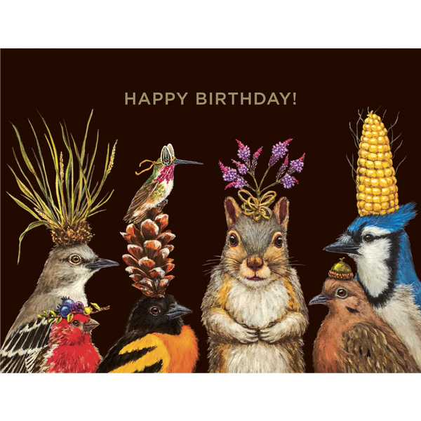 Hester & Cook Greeting Cards - Birthday Squirrel and Friends