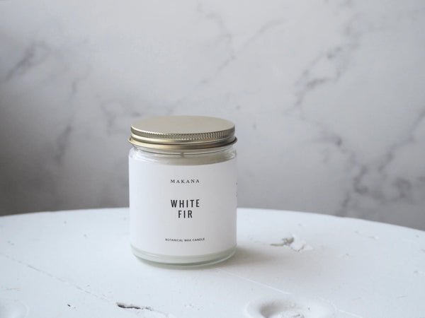 Makana - White Fir - Modern Apothecary Jar 8oz Candle