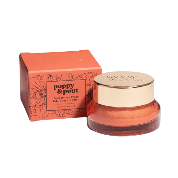 Poppy & Pout - Pomegranate Peach Lip Scrub