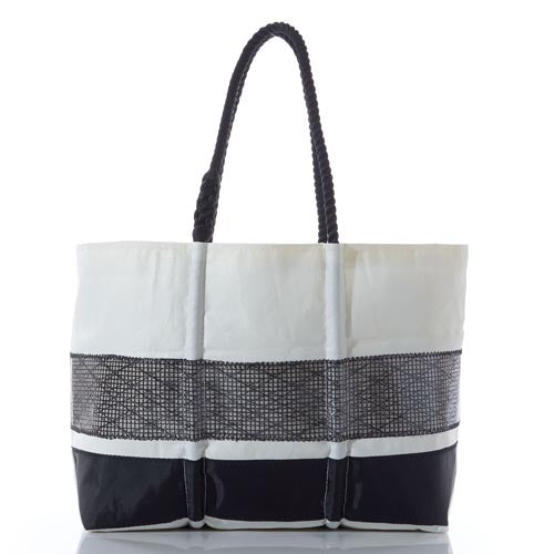 Sea Bags - Black High Performance Sail Stripe Large Tote