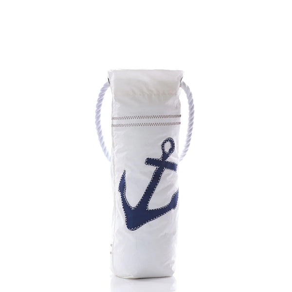 Sea Bags - Navy Anchor Wine Bag